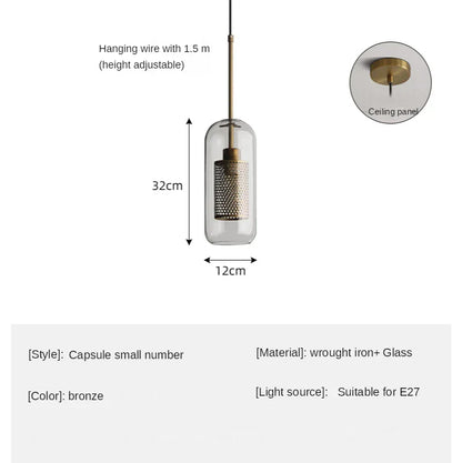 DecorBites™ Glass Ball LED Pendant Lamp for Modern Nordic Bedroom Kitchen Living Room Lighting