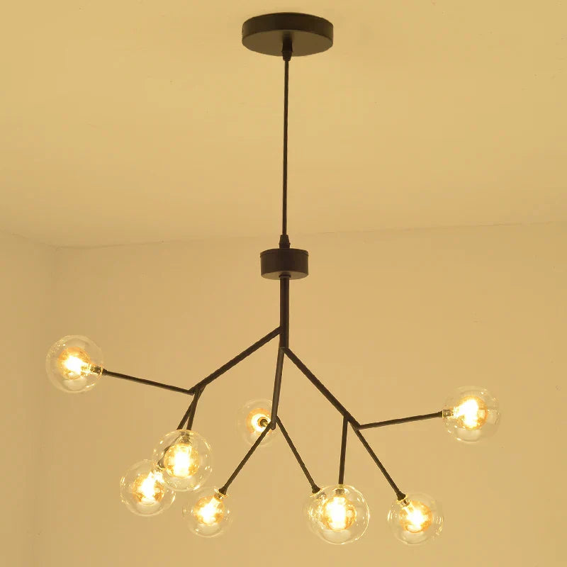 Decorbites™ Heracleum Firefly Glas-Kugelleuchter: Goldener Luxusbeleuchtung für Esszimmer, Küche und Treppenhaus