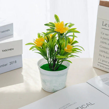 Decorbites™ Künstliche Blumen Bonsai Vase Mini Topf Heimdekoration Hochzeit DIY Blumentopf