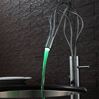 Decorbites™ LED-Wasserfall-Waschbeckenarmatur Chrom Einhebelmischer