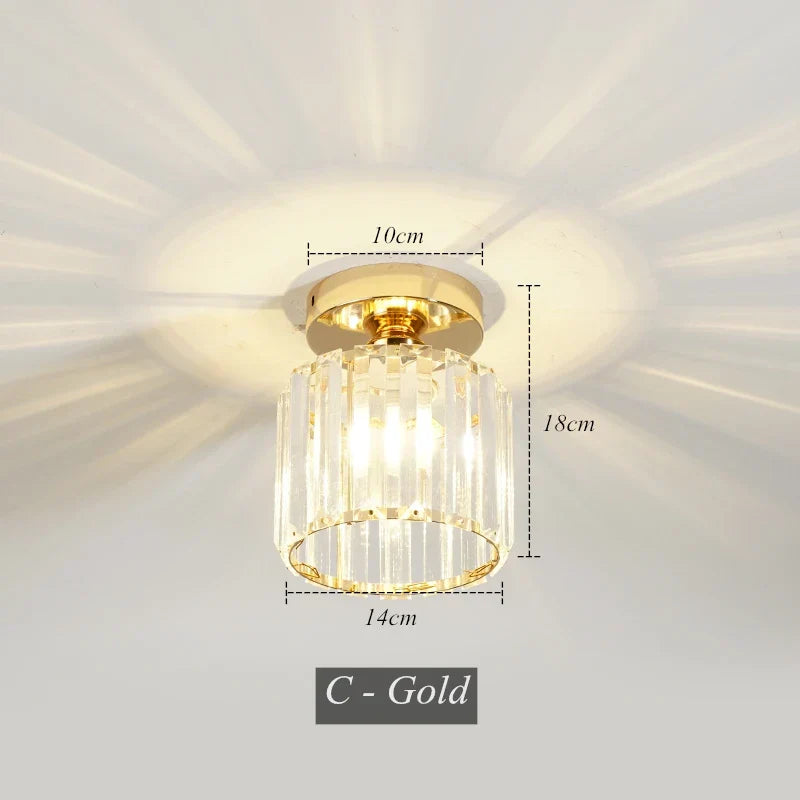 DecorBites™ Crystal LED Pendant Chandelier for Dining Living Room Decor