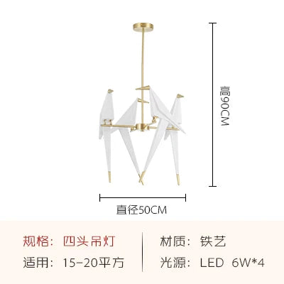Gold Cage Origami Chandelier