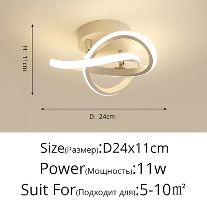 DecorBites™ LED Ceiling Light for Modern Indoor Lighting in Minimalist Style