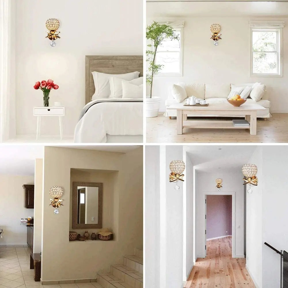 Decorbites™ Kristall-Wandleuchte E14 Retro-Industrielle Leuchte für Wohnzimmer im Haus