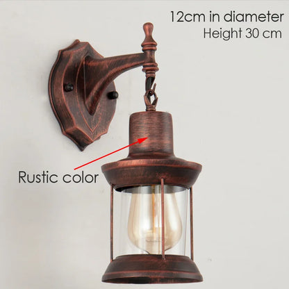 Decorbites™ Industrielle Glaswandlampe für Nachttisch, Schlafzimmer, Bar, Café, Gang und Treppe