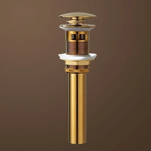 Decorbites™ Gold Wasserfall Beckenarmatur: Messing Badezimmer Mischbatterie, Heiß-Kalt Waschbeckenarmatur