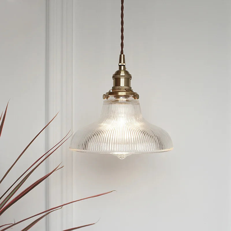 Decorbites™ Glas-Kupfer-Hängeleuchte: Moderne nordische Stil Pendelleuchte für Küche, Esszimmer und Wohnzimmer