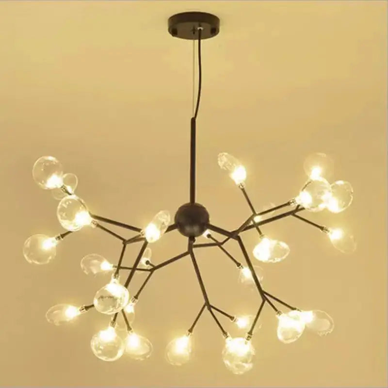 Decorbites™ Heracleum Firefly Glas-Kugelleuchter: Goldener Luxusbeleuchtung für Esszimmer, Küche und Treppenhaus