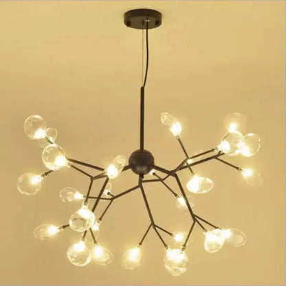 Decorbites™ Heracleum Firefly Glas-Kugelleuchter: Goldener Luxusbeleuchtung für Esszimmer, Küche und Treppenhaus