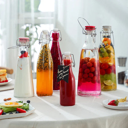 Decorbites™ Glaslagerflasche für Wein, Marmelade, Honig, Zitrone und mehr