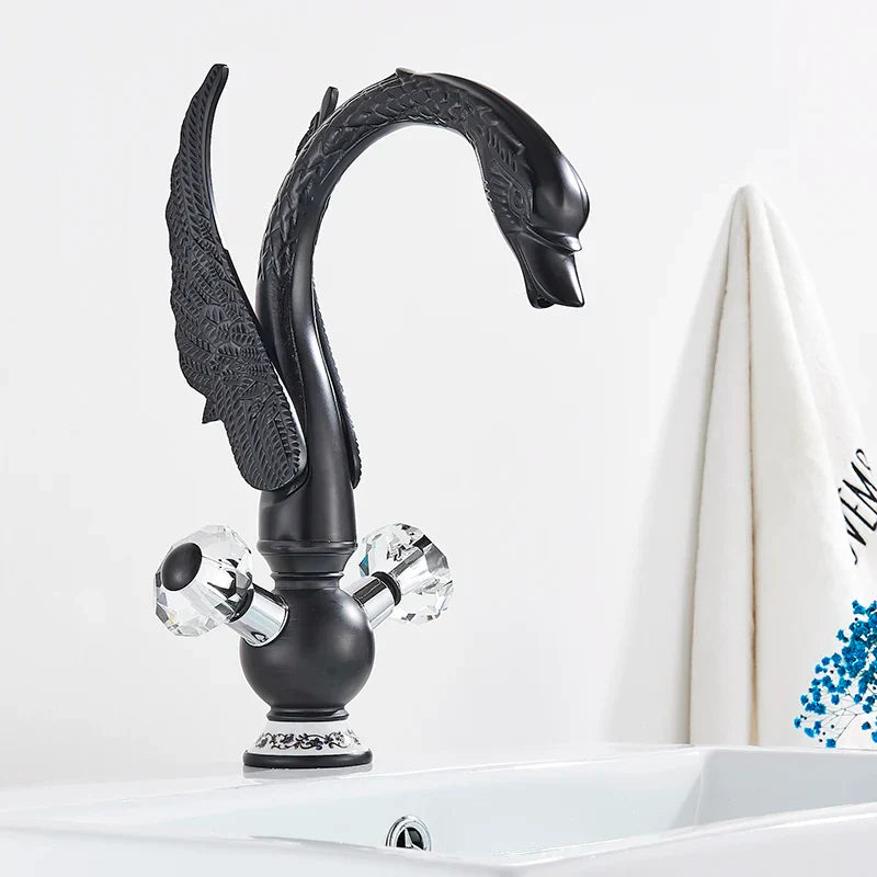 Gold Brass Swan Faucet