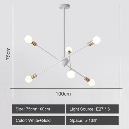 Decorbites™ LED-Deckenleuchter: Modernes & Industrielles Sputnik-Design für Wohnzimmer & Schlafzimmer