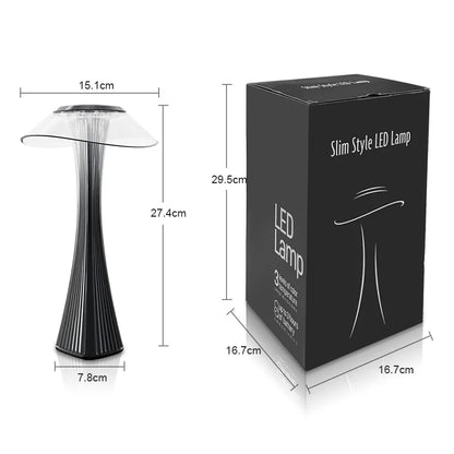 DecorBites™ Crystal Diamond Touch Table Lamp: USB Charging Night Light for Bar, Restaurant, Bedside