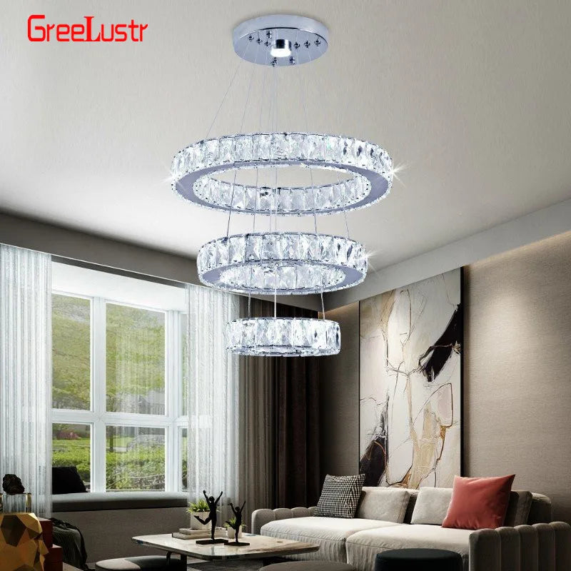 Decorbites™ Crystal-LED-Kronleuchter: Moderne Hängelampe für luxuriöse Einrichtung des Wohnraums