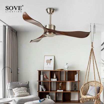 DecorBites™ 52" DC Remote Control Plastic Blade Ceiling Fan (No Lights)