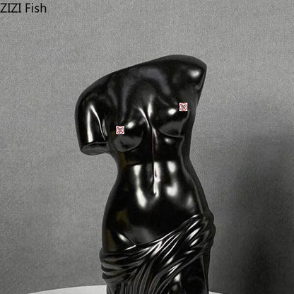 DecorBites™ Human Body Figurine Bust Vase for Home Décor and Art Decoration