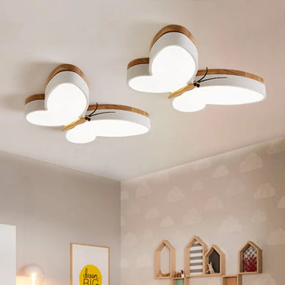 Decorbites™ LED-Schmetterlings-Lüster Modernes Holz-Deckenlicht für Kinderzimmer