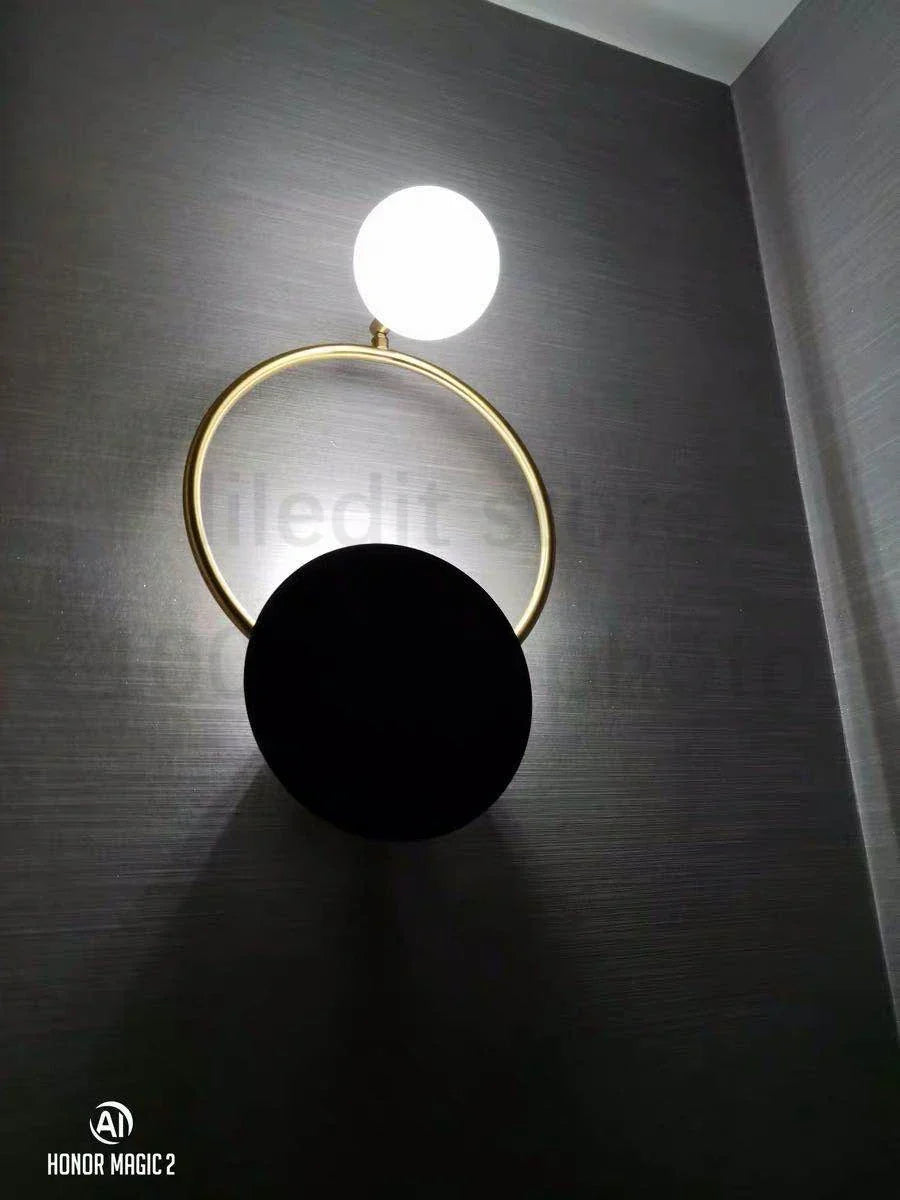Decorbites™ Goldener Ring-Wandleuchte: Nordische Schlafzimmer-Beleuchtung für modernes Wohnzimmer-Dekor
