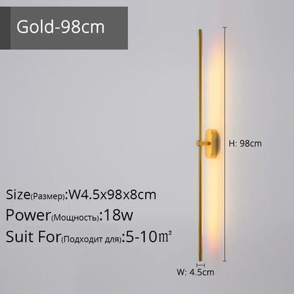 DecorBites™ LED Strip Wall Lamp for Modern Decor in Staircase, Bedroom, or Aisle