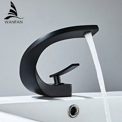 DecorBites™ Basin Faucet Modern Brass Mixer Tap for Elegant Bathroom, Single Handle