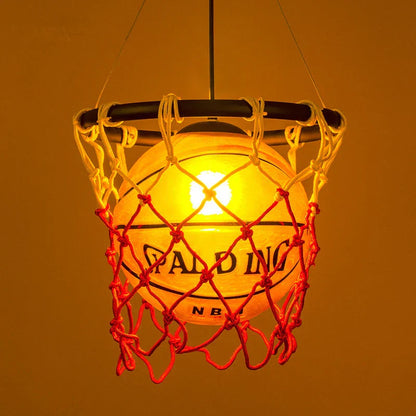 DecorBites™ Basketball Style Pendant Light for Kids' Room and Cafe