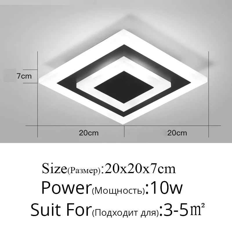 DecorBites™ LED Ceiling Light for Modern Indoor Lighting in Minimalist Style
