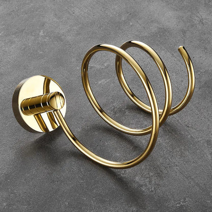 Decorbites™ Haarpflege-Organizer Wandregal - Goldener Halter für Föhn & Glätteisen
