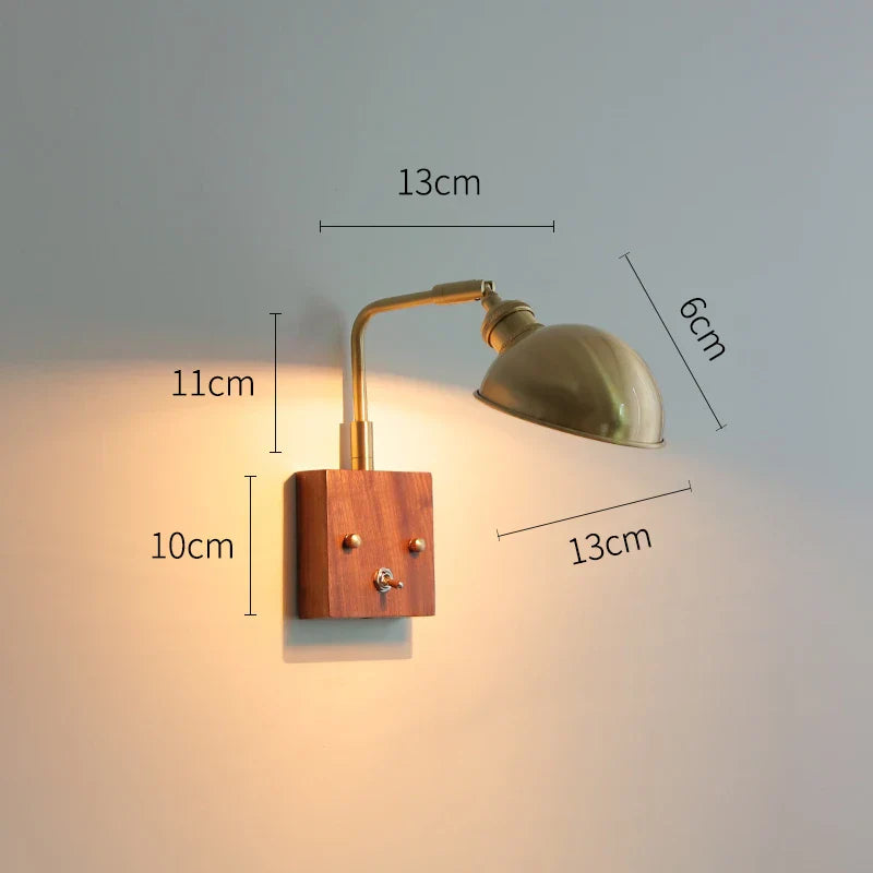 Decorbites™ Klares Glas LED Wandlampen mit Zugschalter, drehbares modernes nordisches Wandlicht