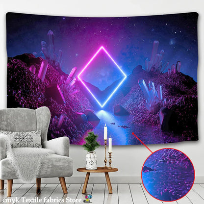 Decorbites™ Galaxy Tapisserie: Psychedelische Hippie-Heimdekoration & Wandbehänge