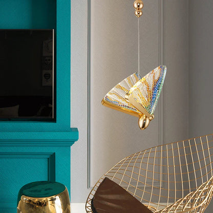 Decorbites™ LED-Schmetterlings-Hängeleuchte für das Wohnzimmer - Bunte Acryl-Insektenleuchte
