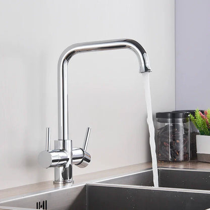 Decorbites™ Zweispundenduschfilterarmatur mit 360-Grad-Drehung für gereinigtes Küchenwasser
