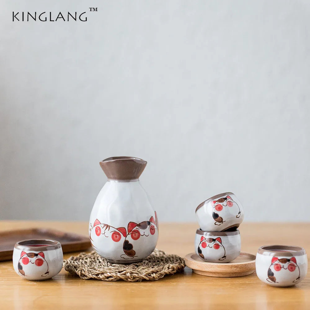 Decorbites™ Japanisches Keramisches Sake-Weinbecher-Set - KL-001 | Kleine Trinkkollektion