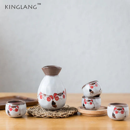 Decorbites™ Japanisches Keramisches Sake-Weinbecher-Set - KL-001 | Kleine Trinkkollektion