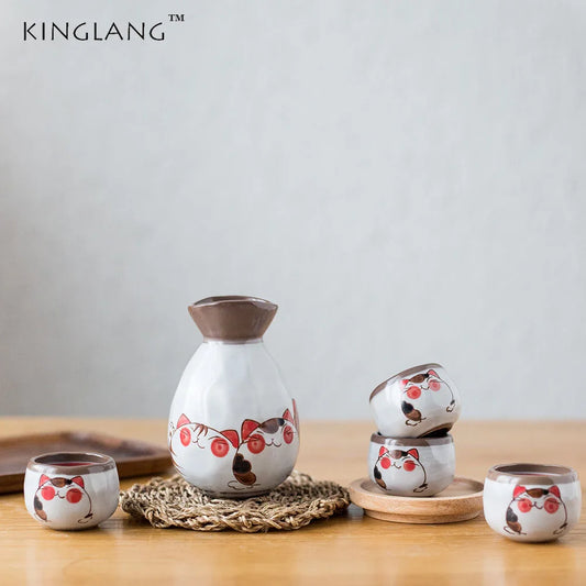 Decorbites™ Japanisches Keramisches Sake-Weinbecher-Set - KL-001 | Kleine Trinkkollektion