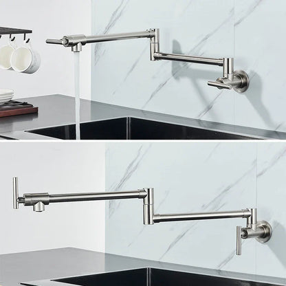 Decorbites™ Drehgelenk-Auslauf Messing-Küchenarmatur, Einloch Zwei-Griff Schwingarm