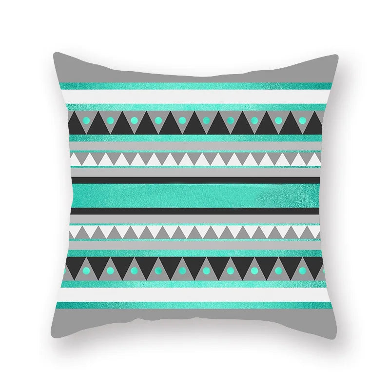 Decorbites™ Grünes Geometrisches Kissenbezug - Nordisches Klassisches Design für Heimdekoration und Komfort