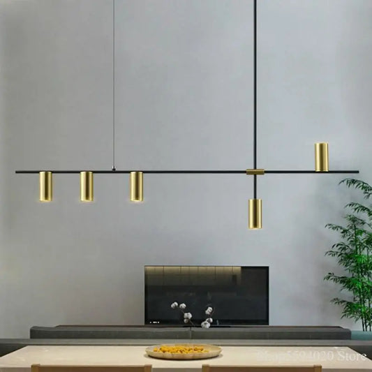 Decorbites™ Designer Schwarz Lange Kronleuchter-Lichter für modernes minimalistisches Esszimmer