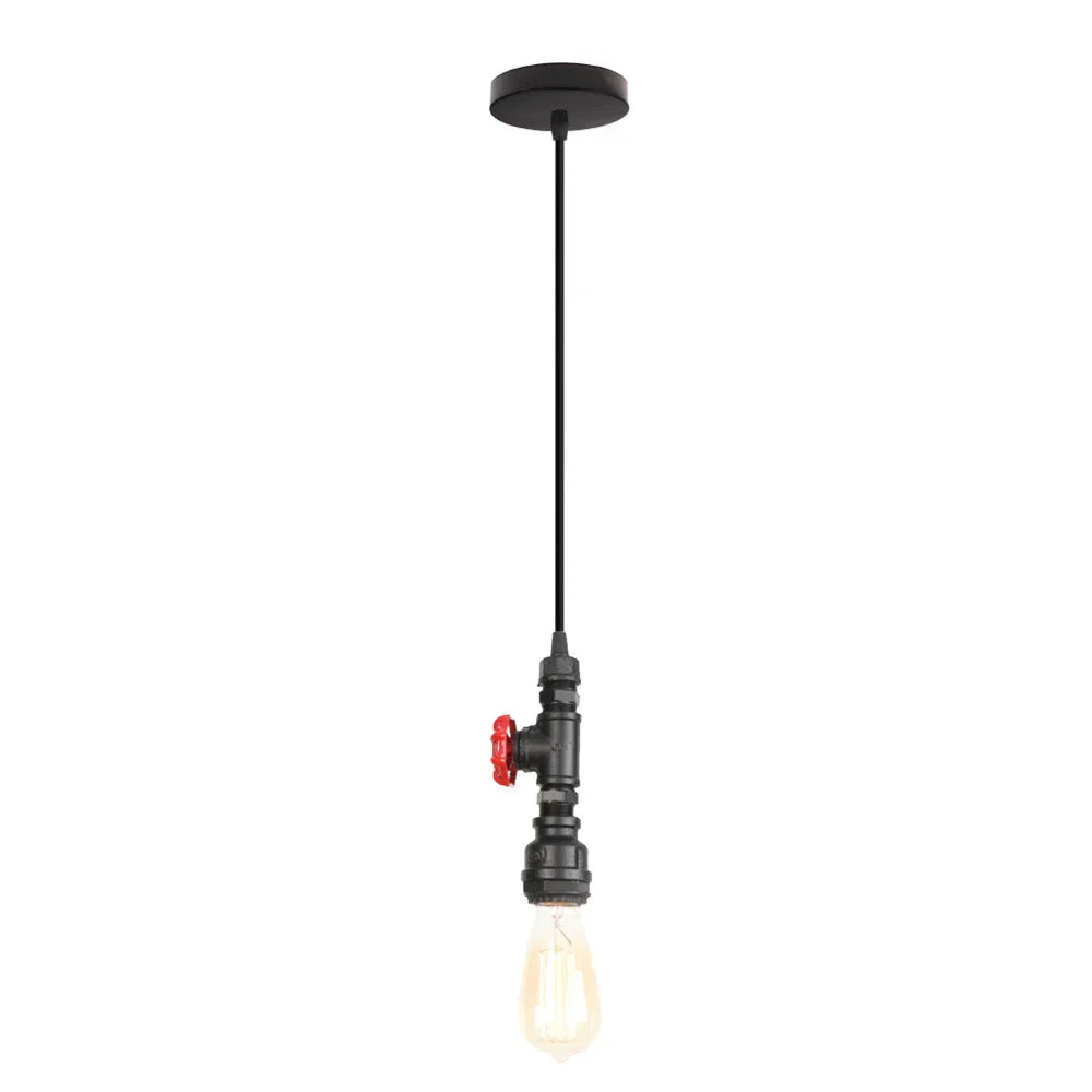Copper Water Pipe Pendant Light