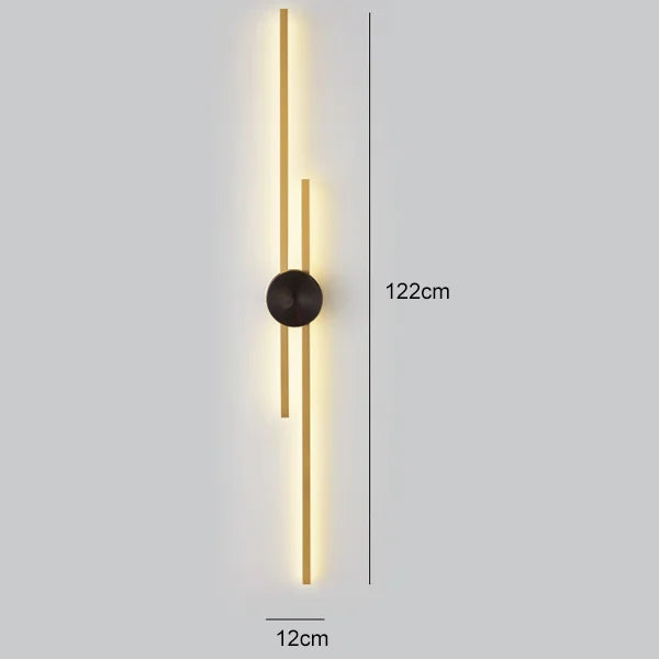 DecorBites™ Copper Wall Light for Bedroom, Living Room, TV Background - Minimalist Luxury Design