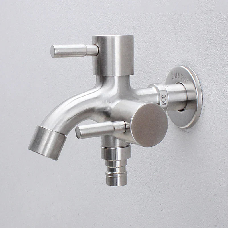 DecorBites™ Double Faucet Wall Mount Mop Faucet for Outdoor and Kitchen Use