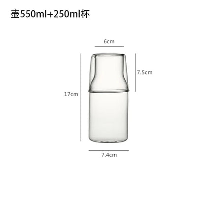 Decorbites™ Glas-Getränkegeschirr-Set - Starkes Borosilikatglas - Kaltgetränk-Becher, Tumbler, Saft- und Milchtopf