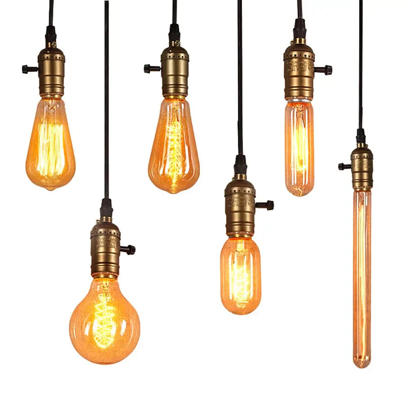 Decorbites™ Industrielle Hängeleuchte Lampe E27 90-265V Edison-Glühbirnenfassung Loft-Heimdekoration