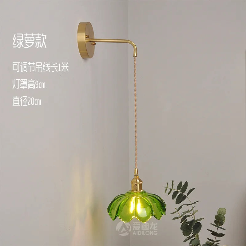 Decorbites™ Grüne Glas-Hängeleuchte - Kupfer Nordische Moderne Pendelleuchten für Schlafzimmer, Bar, Restaurant