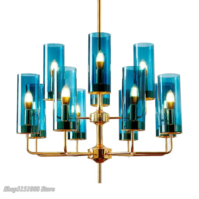 Decorbites™ Glasleuchter: Luxuriöser nordischer LED-Hängeleuchter für Wohnzimmer, Esszimmer, Schlafzimmer