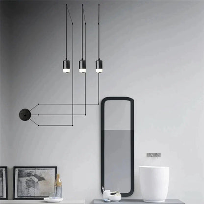Decorbites™ Industrielle Eisenkunst LED-Hängeleuchte - Schwarze Minimalistische Wandlampe