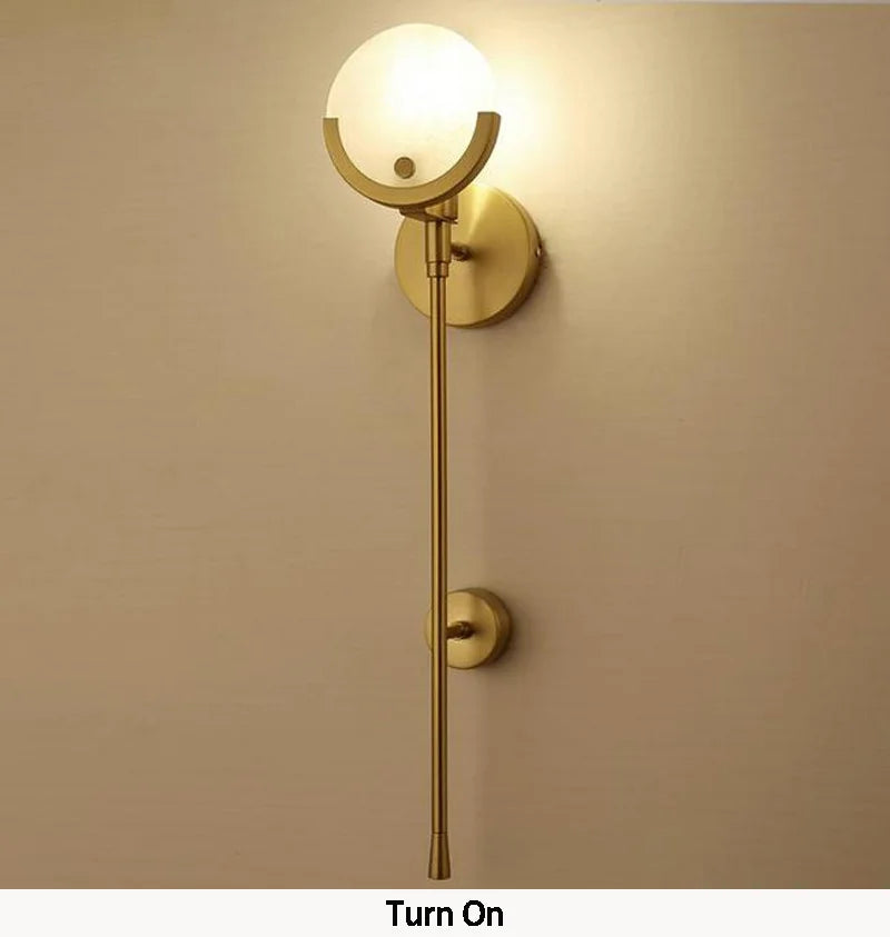 Decorbites™ Kreative Marmor Wandlampe: Neuer nordischer minimalistischer Lichtluxus für Wohnzimmer, Schlafzimmer, Flur.