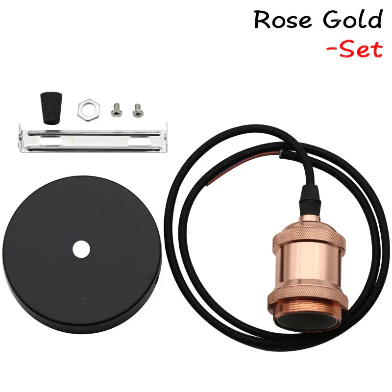 Decorbites™ Industrielle Hängeleuchte Lampe E27 90-265V Edison-Glühbirnenfassung Loft-Heimdekoration