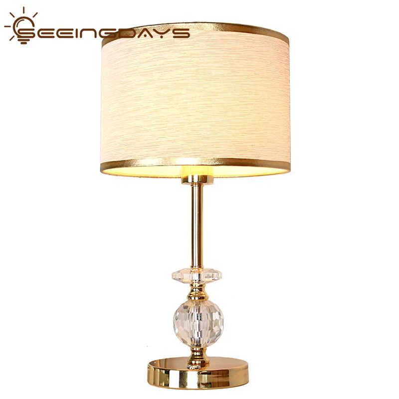 DecorBites™ Crystal Ball Table Lamp | Modern European Design