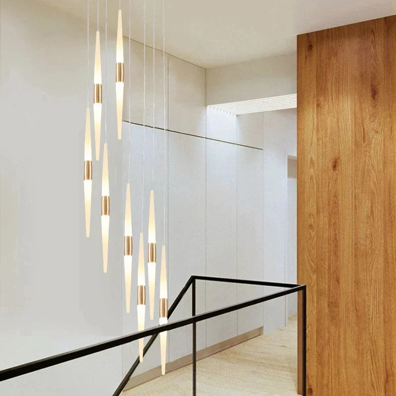Decorbites™ LED-Kronleuchter: Atemberaubende Loft-Wohnzimmer-Schlafzimmer-Küchen-Deckenleuchte, langes hängendes Armatur