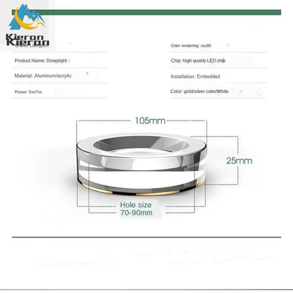 DecorBites™ Crystal LED Ceiling Spotlight for Living Room, Bedroom, Bathroom - Modern Embedded Kitchen Light Fixtures